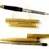 Parker 75 gold filled barleycorn fountain pen and ballpoint set with 14K M nib - NOS - Image 2