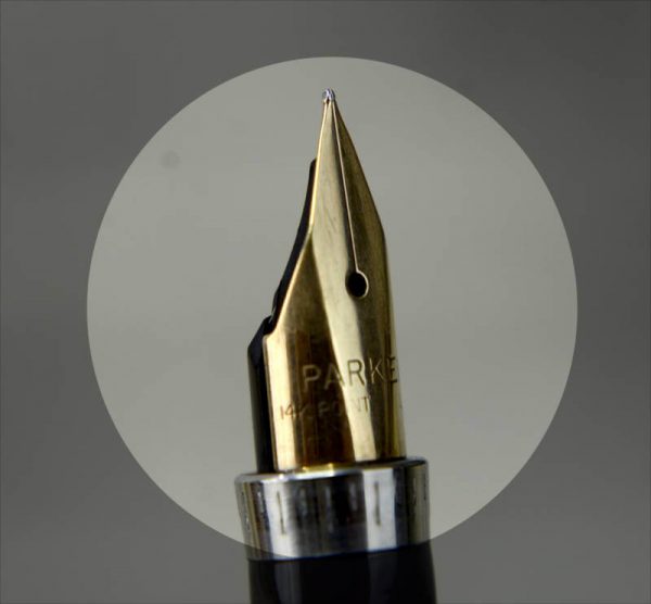Buy parker 75 tiffany grid gold plated fountain pen 14K gold XF nib