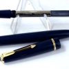Vintage parker slimfold navy fountain pen with 14C gold M nib - Clean - Image 2