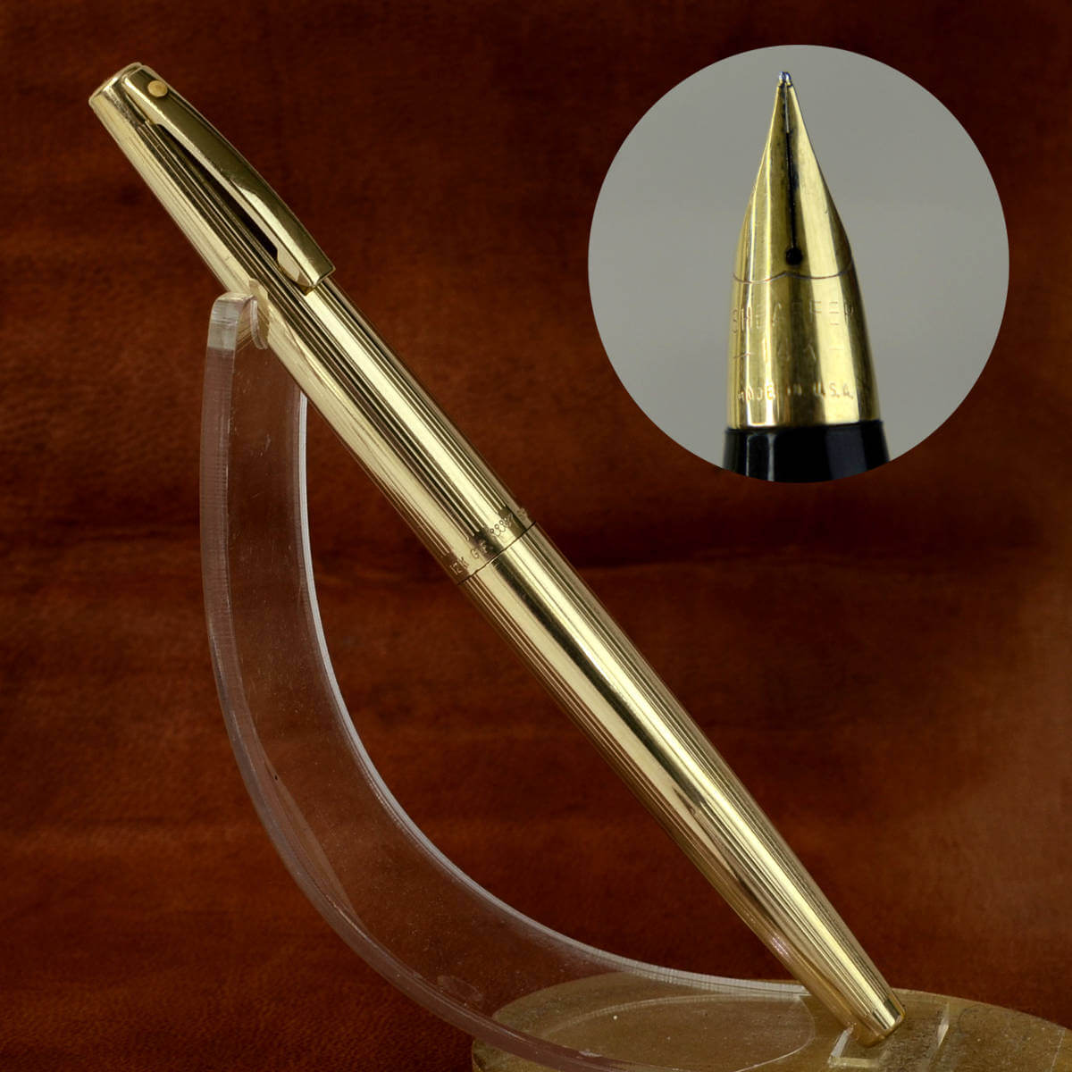 Buy sheaffer stylist 727S fountain pen with 14K gold conical M nib online