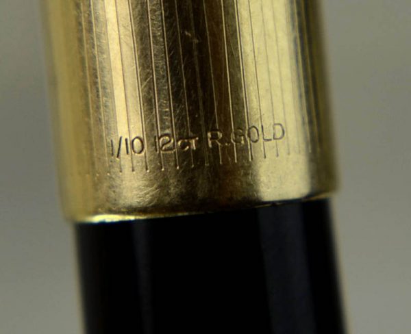 Buy Vintage parker 51 black barrel fountain pen with 14K gold F nib