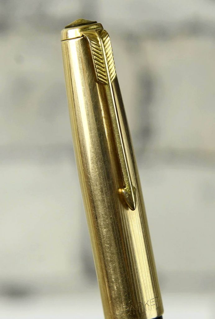 Buy Vintage parker 51 black barrel fountain pen with 14K gold F nib