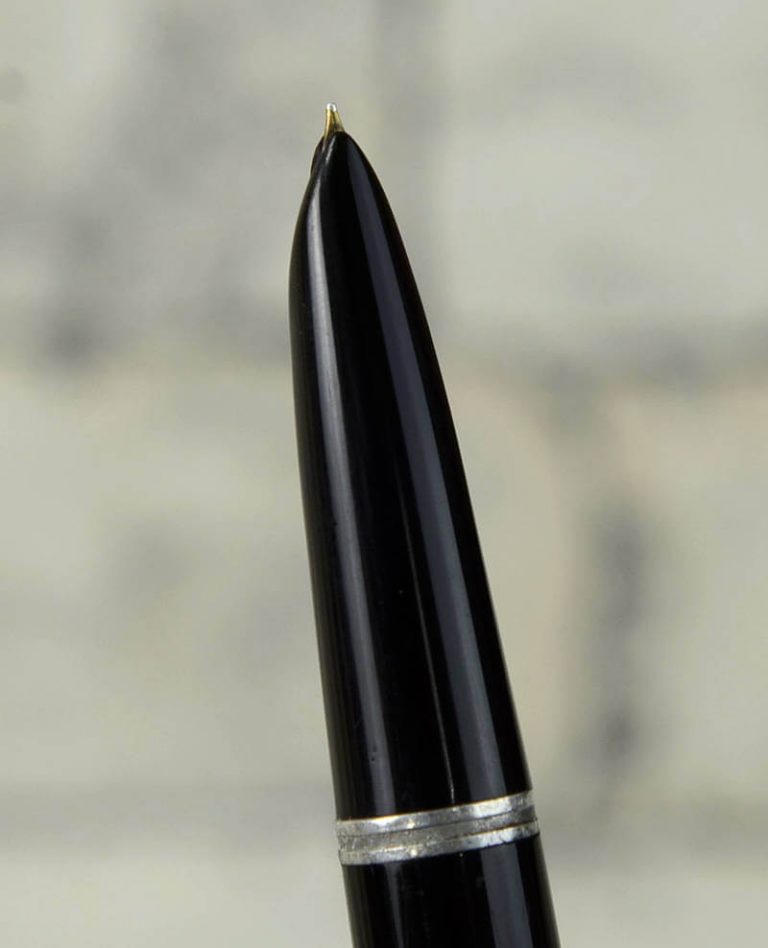 Buy Vintage parker 51 black barrel fountain pen with 14K gold F nib