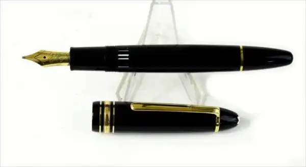 Montblanc Meisterstück 146 Piston Filler fountain pen 14K solid Gold B nib  - clean - Image 2