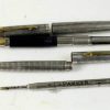 vintage Parker 75 sterling silver fountain pen and ballpoint set with 14K gold M nib - Mint - Image 2