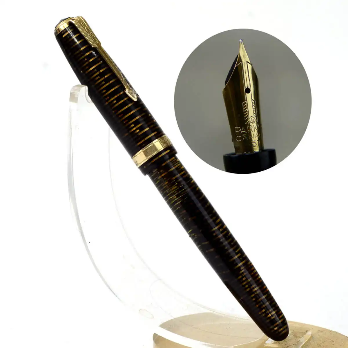 Buy parker vacumatic major pearl barrel fountain pen 14CT gold nib