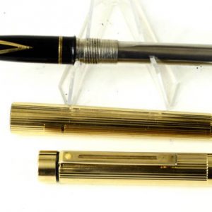 vintage-sheaffer-arga-1005-electro-lated-fountain-pen-14K-solid-gold-Finwe-nib-USA