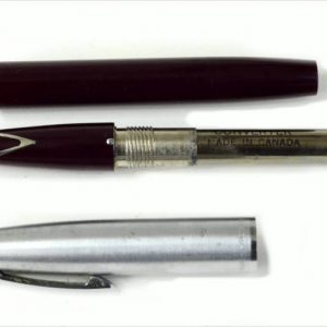 vintage-sheaffer-imperial-440-burgundy-barrel-fountain-pen-inlaid-steel-Medium-nib-Australia