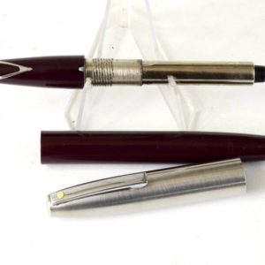 vintage-sheaffer-imperial-440-fountain-pen-inlaid-steel-Medium-nib-USA