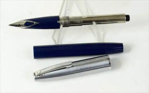 Vintage Sheaffer imperial 440 Navy barrel fountain pen - inlaid steel F nib - Clean - Image 2