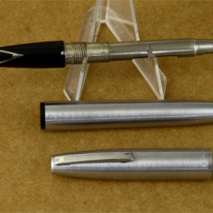 vintage-sheaffer-imperial-444-fountain-pen-inlaid-steel-Fine-nib-USA