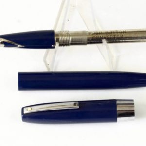 vintage-sheaffer-imperial-quasi-330-navy-fountain-pen-inlaid-Fine-nib-USA