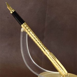 sheaffer-fashion-II-gold-filled-fountain-pen-23KGP-medium-point-nib-USA