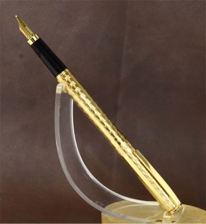 Sheaffer fashion II fountain pen with 23K gold plated barrel and golden B nib - NOS - Image 2