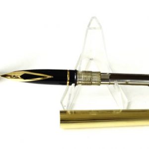 sheaffer-targa-1005-gold-plated-fountain-pen-14K-solid-gold-Medium-nib-USA