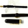 Vintage conklin crescent filler ebonite fountain pen - flex fine nib  - clean - Image 2