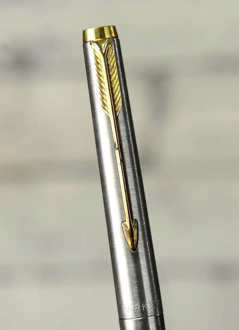 【新品未使用】PARKER 180万年筆 XF/M made in usa Buy parker 180 brushed barrel fountain pen with XF and M