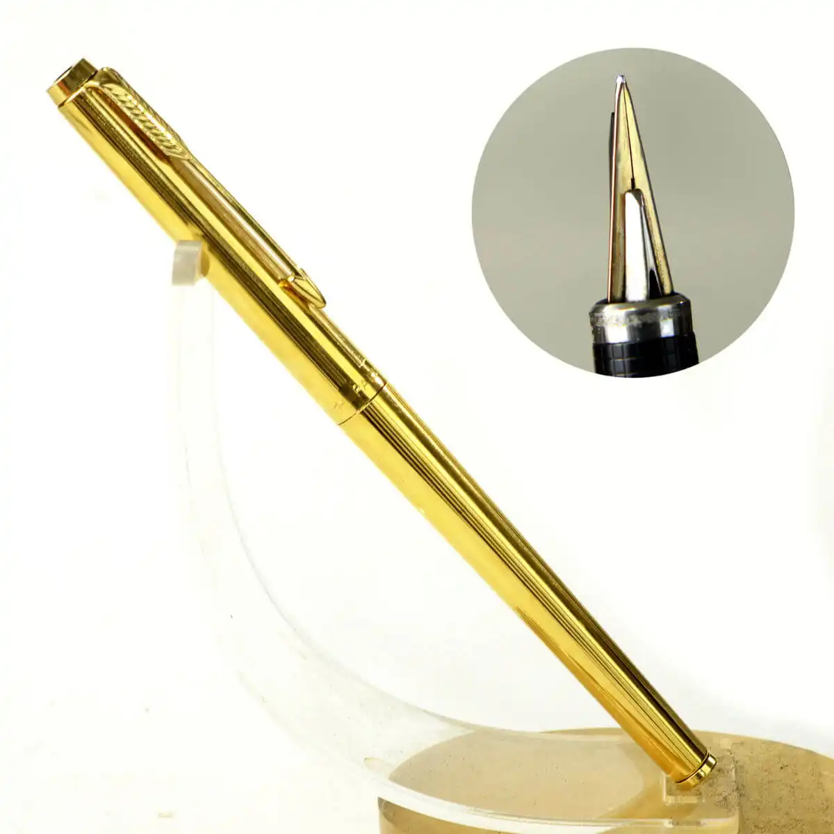 Buy parker 180 gold filled barrel fountain pen with XF and M