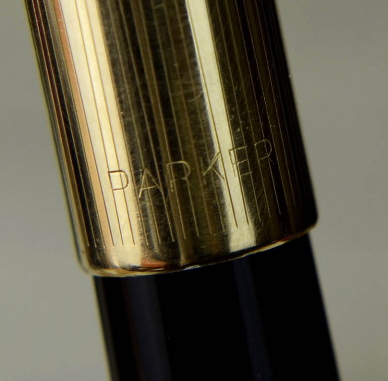 Buy Vintage parker 51 black barrel fountain pen with 14K gold F nib