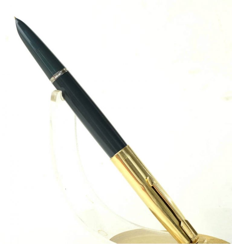 Buy Vintage parker 51 dove grey barrel fountain pen 14K gold F nib online