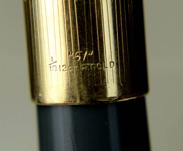 Buy Vintage parker 51 dove grey barrel fountain pen 14K gold F nib online