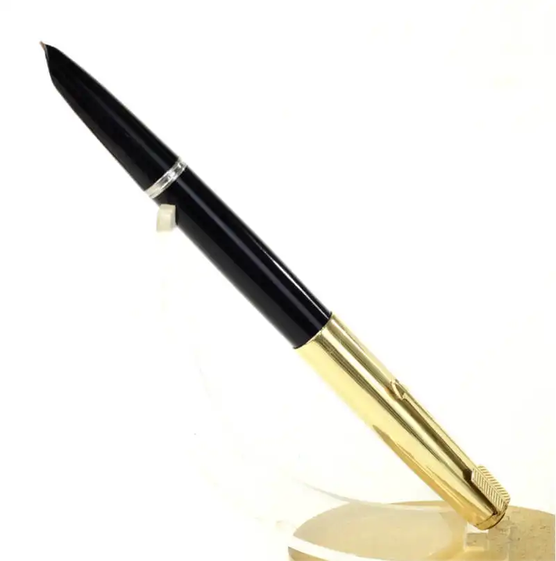 Buy Vintage parker 51 black barrel fountain pen with 14K gold F nib