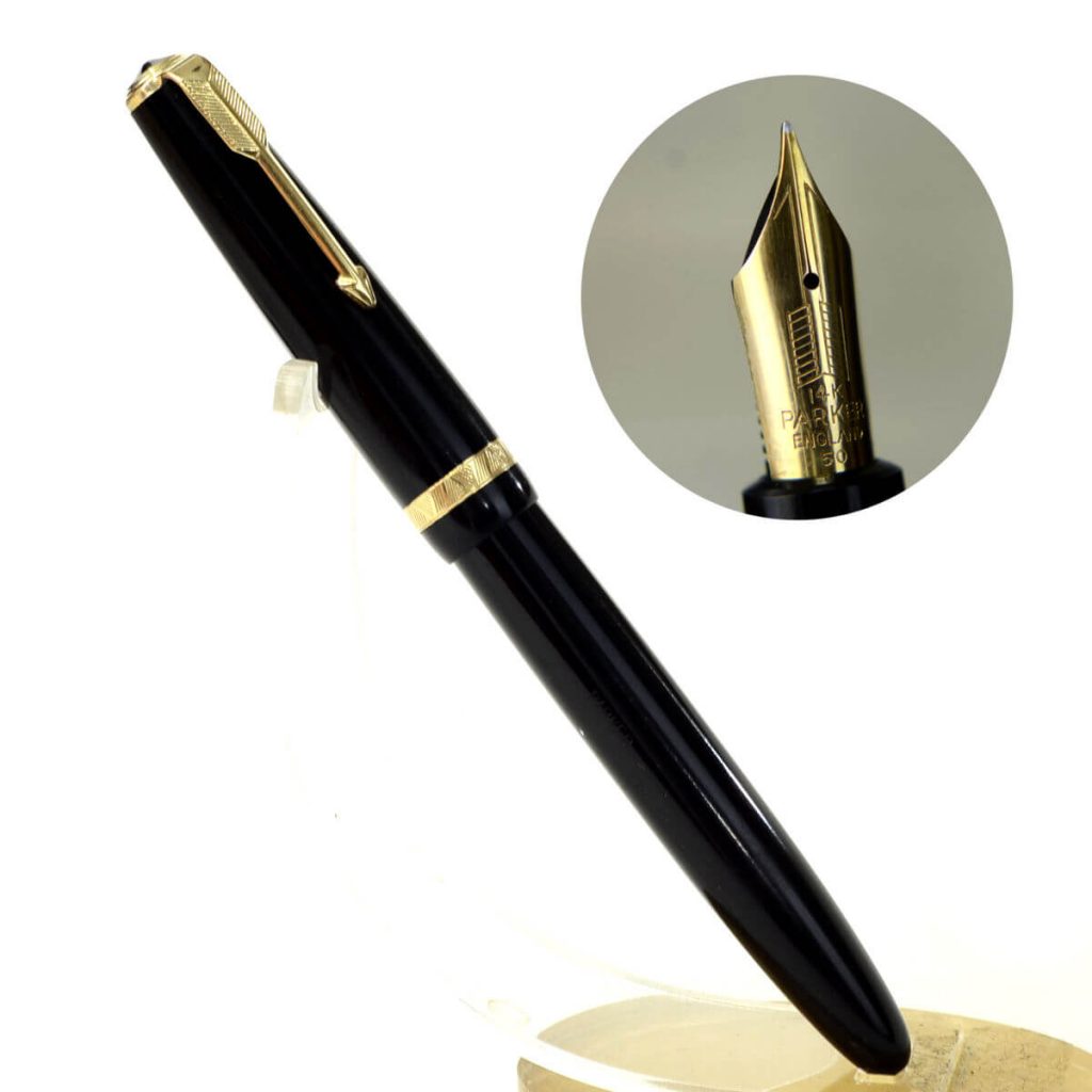 Buy Vintage parker maxima duofold fountain pen 14K gold M nib online