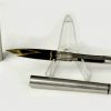 Vintage sheaffer targa 1001XG brushed chrome fountain pen with 14K solid gold B nib  - Clean - Image 2