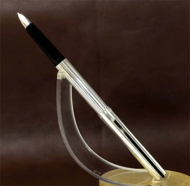 Buy ST dupont 925 sterling silver fountain pen with 18K 750 gold F nib