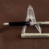 ST Dupont 925 sterling silver fountain pen with 18K 750 solid gold F nib - mint - Image 2