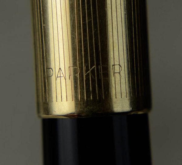Buy Vintage parker 51 black barrel fountain pen with 14K gold F nib