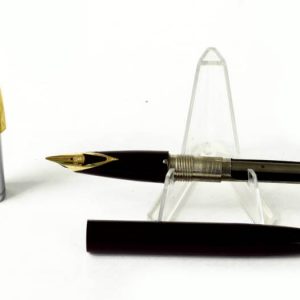 vintage-sheaffer-imperial-440XG-burgundy-barrel-fountain-pen-14K-solid-gold-Fine-nib