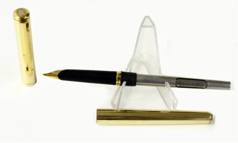 Buy online parker arrow golden flighter fountain with pen steel M