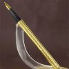 Vintage waterman torsade golden spiral fountain pen - 18K plated Fnib - mint - Image 2