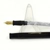 Antique zodiac lever filler fountain pen - 14K gold solid F nib - clean - Image 2