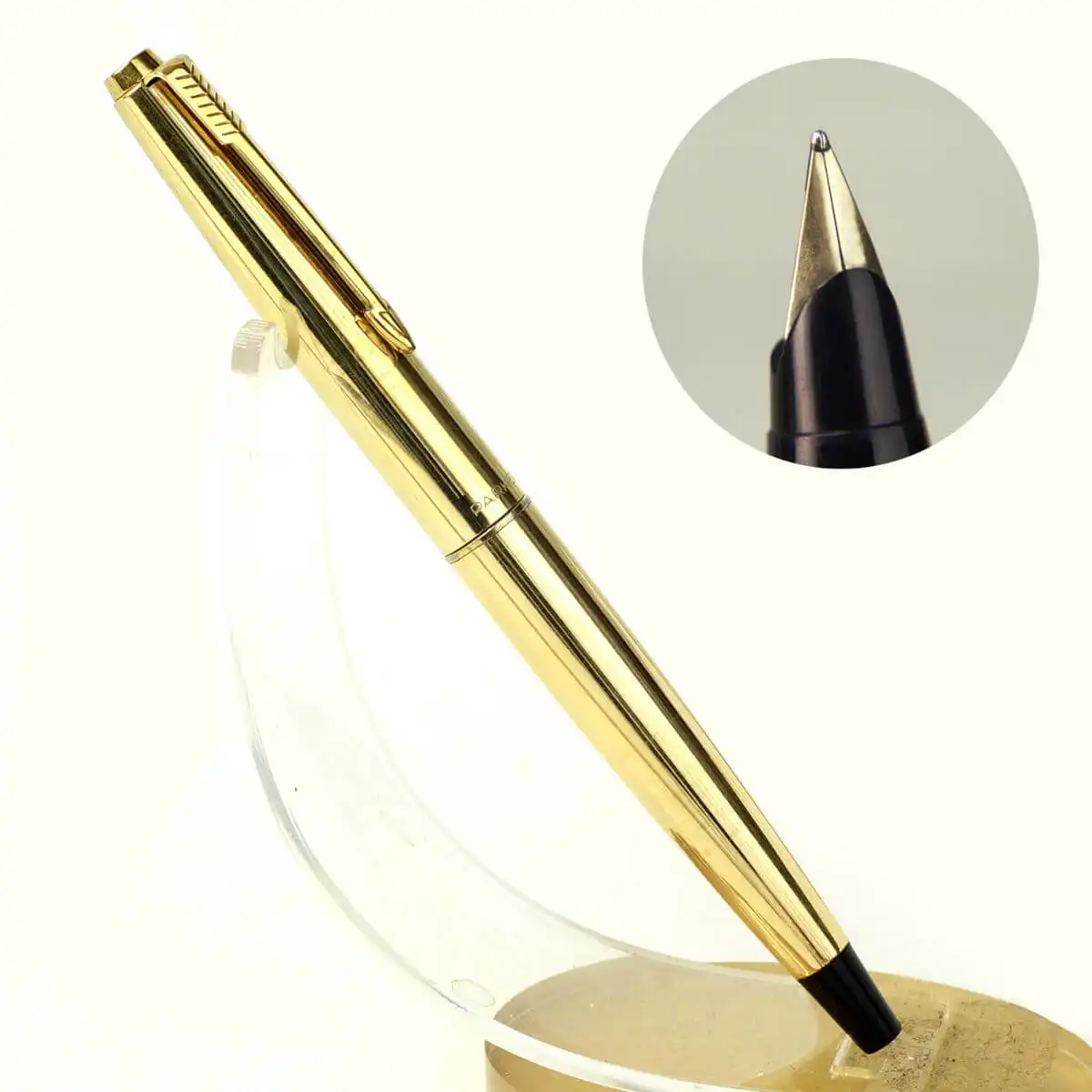 入荷なう Parker 45 10K with pen fountain barrel rolled gold insignia 筆記具