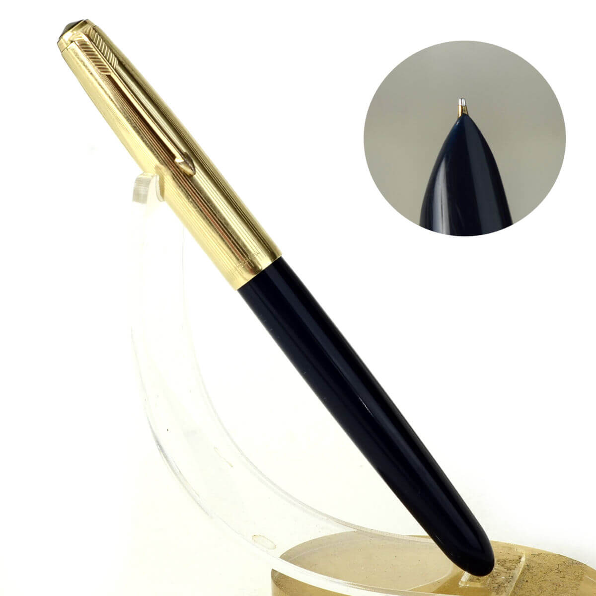 Parker Vintage 51 Gold Fountain Pen and Pencil Set--medium point