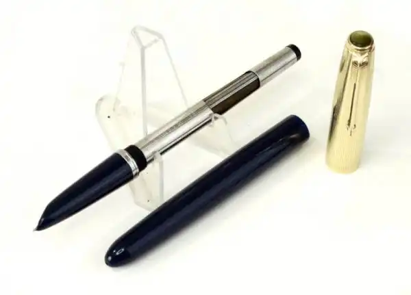 Vintage parker 51 fountain pen  with 14 Karat solid gold F nib - Clean - Image 2