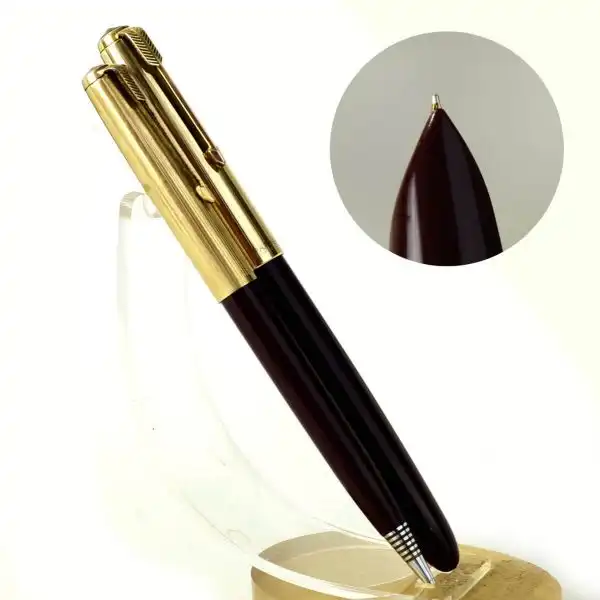 Buy Vintage parker 51 set of fountain pen and ballpoint 14K gold F nib