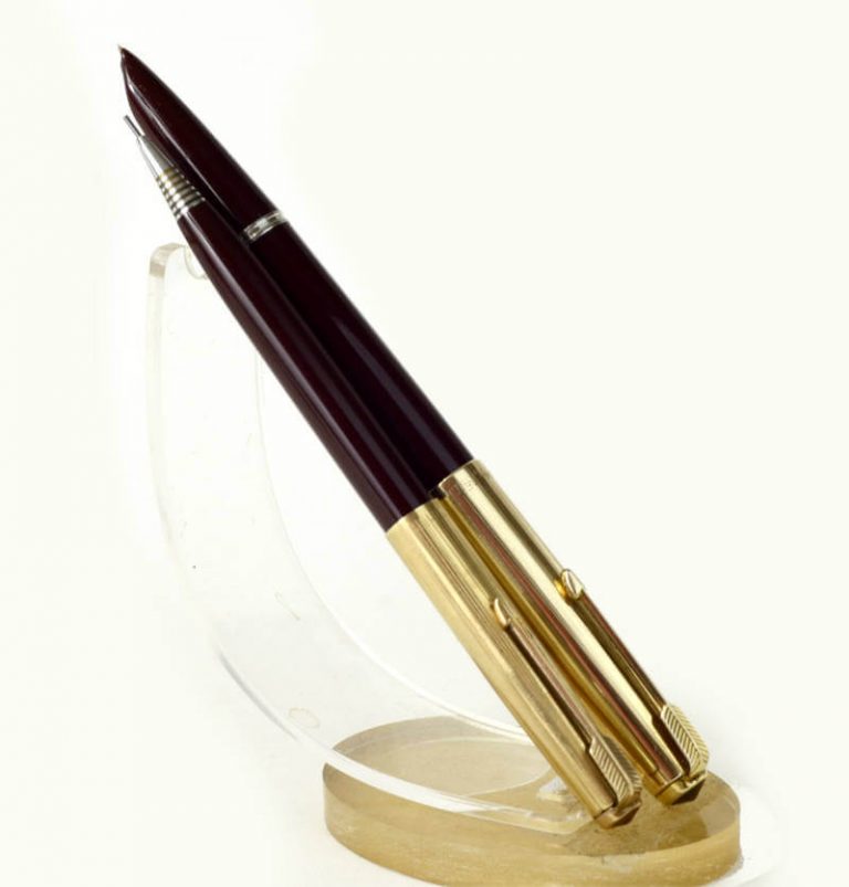 Buy Vintage parker 51 set of fountain pen and ballpoint 14K gold F nib