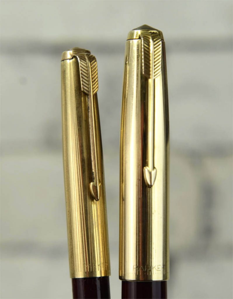 Buy Vintage parker 51 set of fountain pen and ballpoint 14K gold F nib