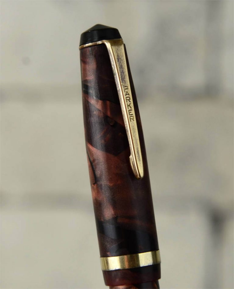 Buy parker challenger button filler fountain pen 14K sold gold F nib online