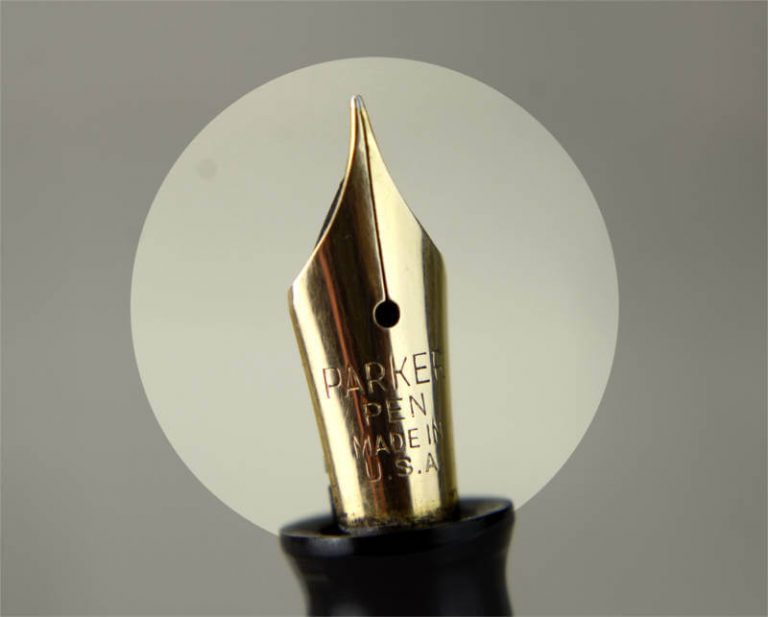 Buy parker challenger button filler fountain pen 14K sold gold F nib online