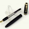 Vintage parker duofold major black fountain pen - 14 Karat gold M nib - Clean - Image 2