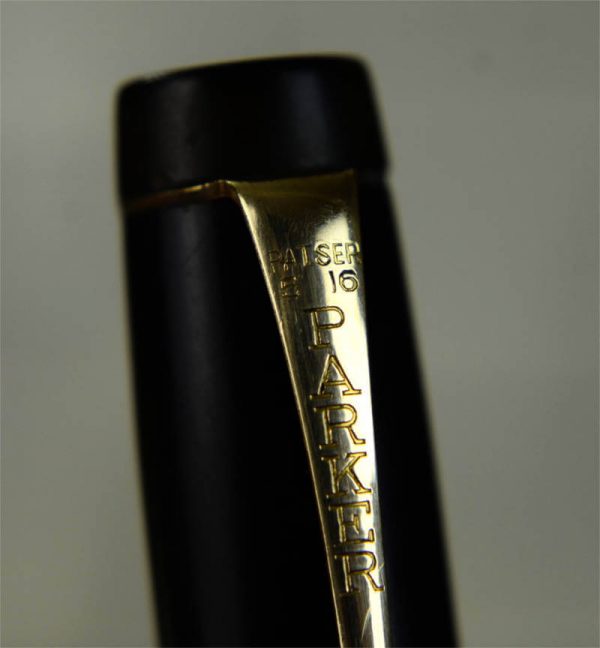 Buy parker duofold button filler fountain pen 14K sold gold F nib online