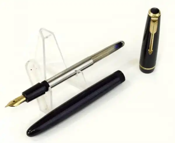 Vintage parker duofold  New-standard fountain pen with 14C gold M nib - clean - Image 2