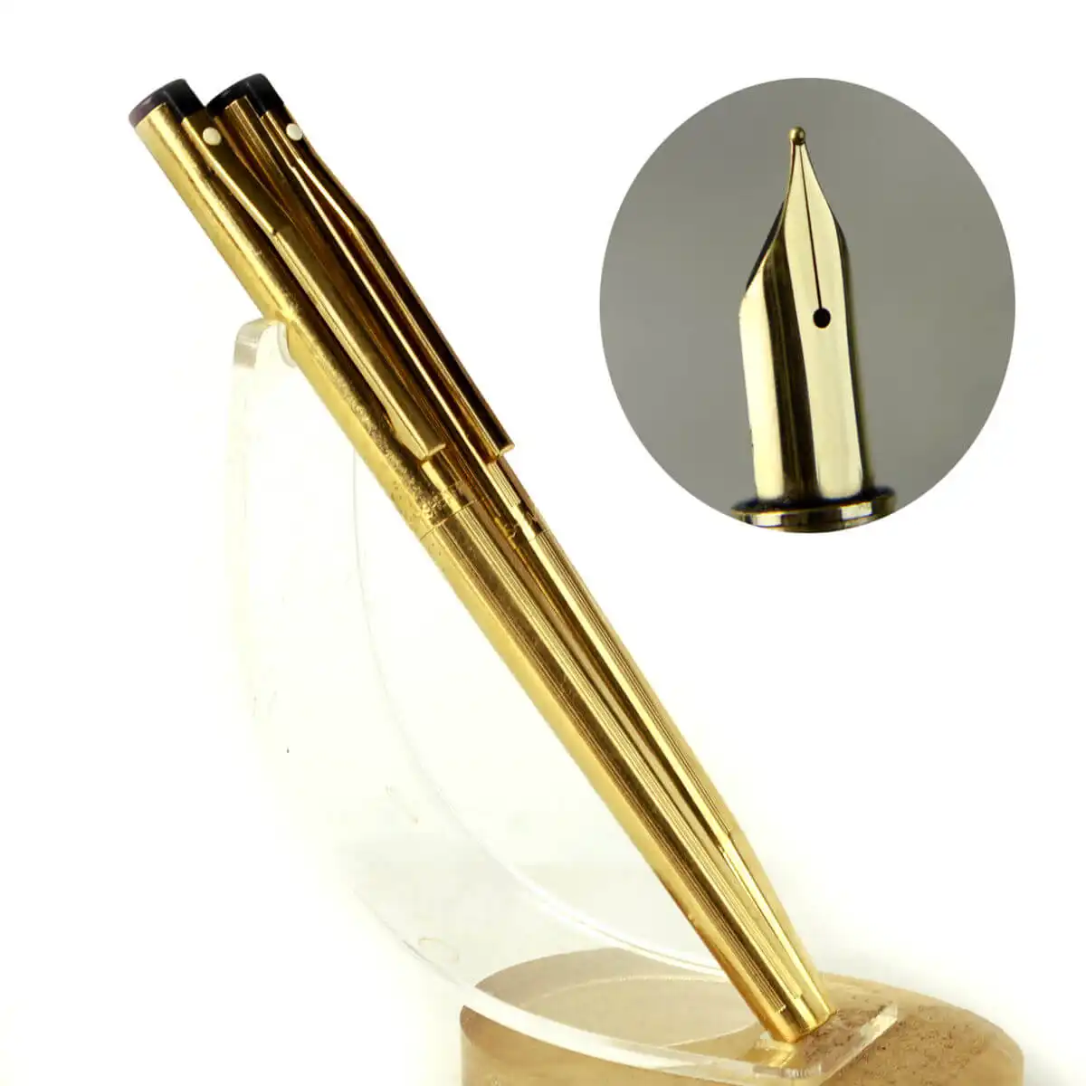 70年代新品同様SHEAFFER 万年筆 14K ゴールドフィルド ケース付き Amazon | SHEAFFER シェーファー 万年筆 F 細字 プレリュード