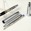 Vintage Sheaffer Imperial 506 chrome fountain pen and ballpoint pen set F nib - Clean - Image 2