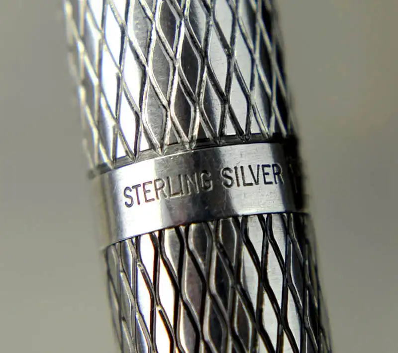 Buy sheaffer imperial sterling silver fountain pen set with 14K