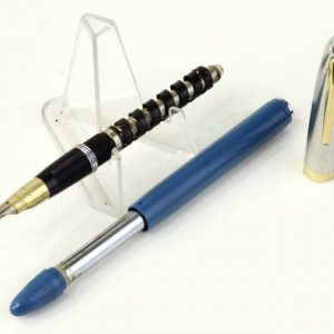 vintage-sheaffer-sentinel-snorkel-filler-fountain-pen-14K-solid-gold-triumph-Fine-nib-USA